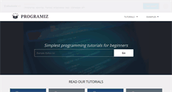 Desktop Screenshot of programiz.com