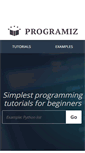 Mobile Screenshot of programiz.com